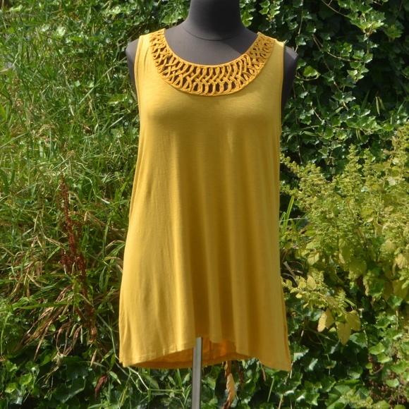 NWT Lane Bryant Boho Braided Front Tank Top - Picture 3 of 7